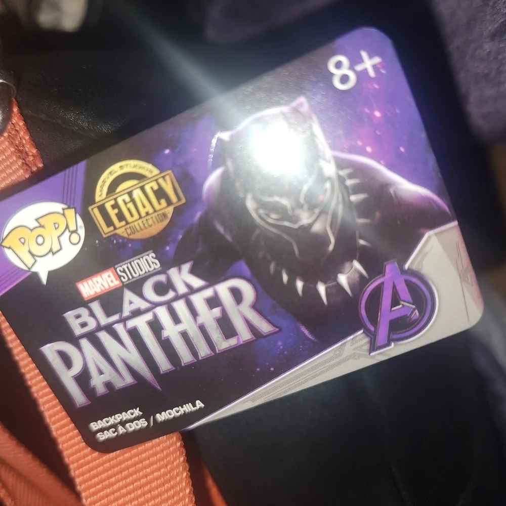 Funko Pop Marvel Black Panther Legacy Wakanda Forever mini backpack,